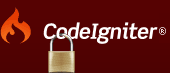 CodeIgniter Logo with Padlock