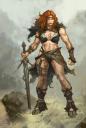 Diablo IIIâ€™s New Female Barbarian Concept Drawing